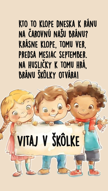Vitajte v škôlke